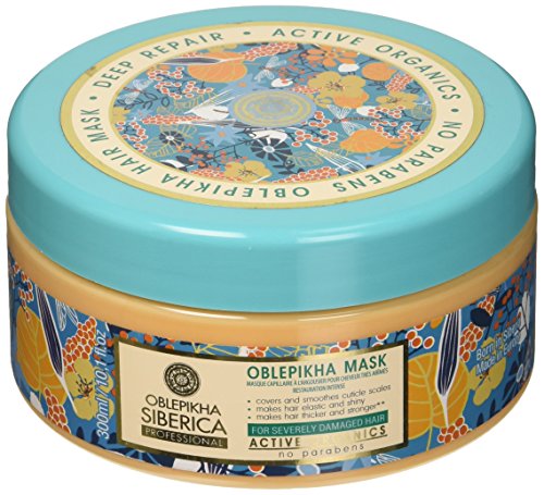 Natura Siberica Professional Oblepikha Deep Repair Hair Mask for Severely Damaged Hair, 300 ml - NaturaCurandera.com