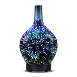 3D Light Glass Vase Diffuser Aromatherapy Auto Shut-off - NaturaCurandera.com