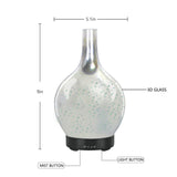 3D Light Glass Vase Diffuser Aromatherapy Auto Shut-off - NaturaCurandera.com