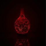 3D Light Glass Vase Diffuser Aromatherapy Auto Shut-off - NaturaCurandera.com