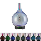 3D Light Glass Vase Diffuser Aromatherapy Auto Shut-off - NaturaCurandera.com