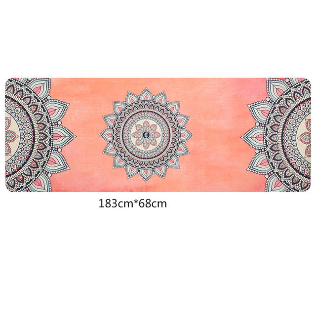 Natural Rubber Slip-resistant Yoga Mats blanket Folding - NaturaCurandera.com