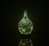 3D Light Glass Vase Diffuser Aromatherapy Auto Shut-off - NaturaCurandera.com